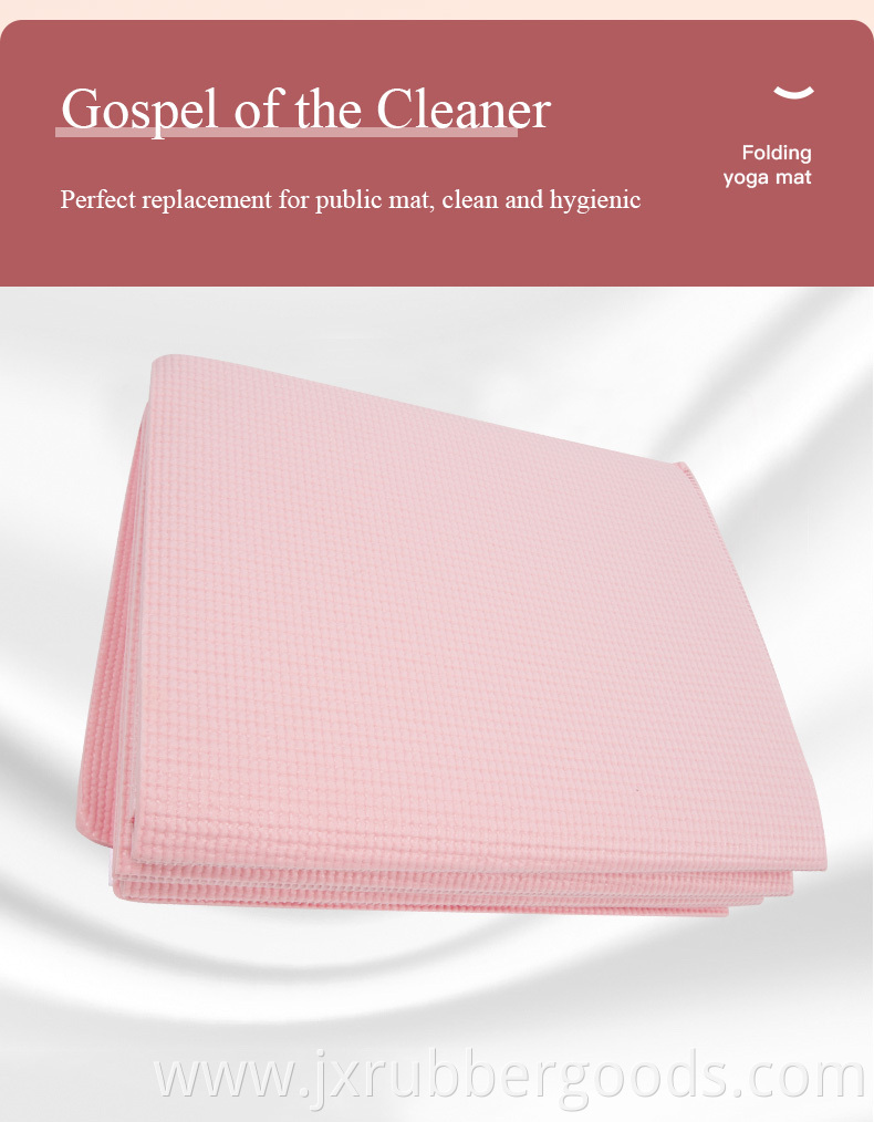 Eco wear-resisting Convenient ultra thin foldable Durable PVC yoga mat